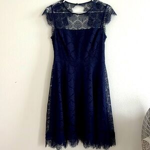 Navy blue lace dress